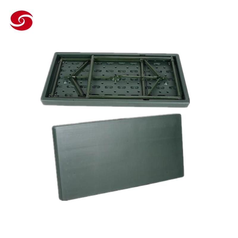 Military Outdoor Traveling Security Steel Folding Foldable Table