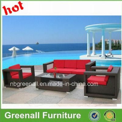 Elegant Hotel Handmake Rattan Patio Leisure Wicker Sofa Outdoor Garden Furniture