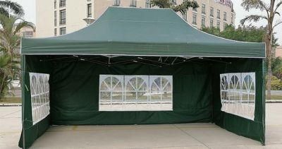 Outdoor Pop up Gazebo - Outdoor Stall Tent with Roman Transparent Window - Sidewalk Portable Tent Wbb17599