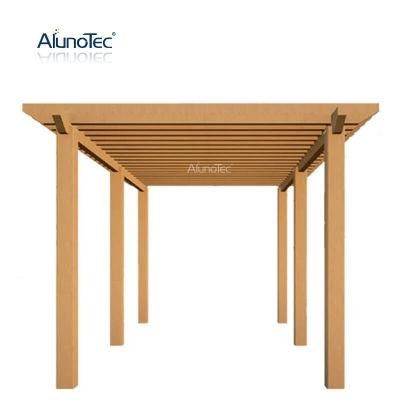 Best Selling Wood Plastic Motorized Roof Louvre Outdoor Pergola