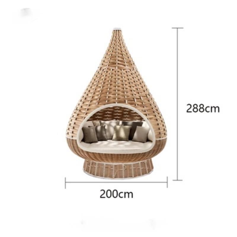 Outdoor Furniture Tea Table Bird Nest Rattan Chair Set Outdoor Balcony Table and Chair Set Bird′ S Nest Table and Chair