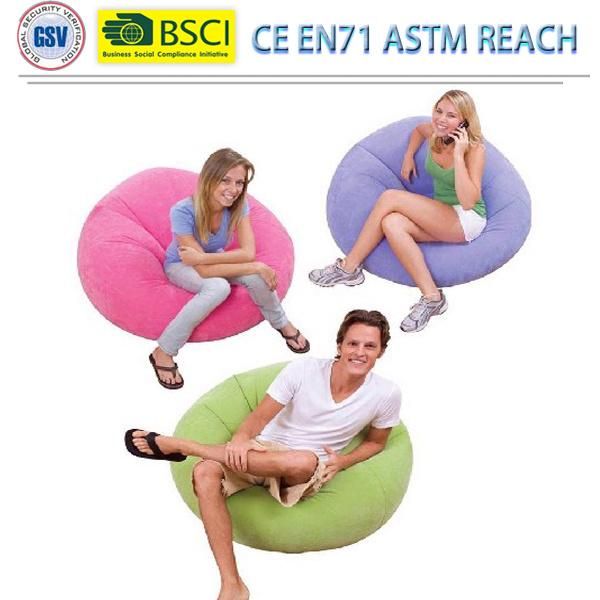 Lounge Outdoor Inflatable Sofa with Footrest Inflatable Chair Inflatable Sofa