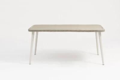 Outdoor Modern Style Grey White Rattan Chair