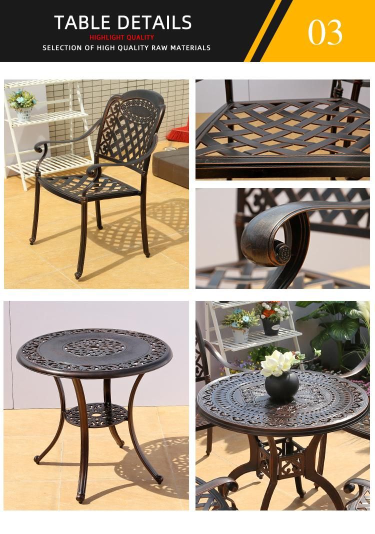 Luxury Garden Furniture Cast Aluminum