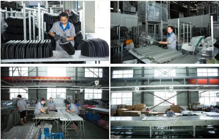 EU Standard White /Grey /Blue HDPE Plastic Folding Chair with Metal Frame for Outdoor/Indoor