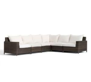 Garden Rattan Wicker Square Furniture Sectional Lounge Sofa Set