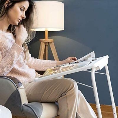 Simple Plastic TV Tray Table Folding Tables Bedside Sofa Lifting Computer Desk