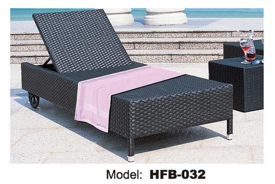 Commercial Outdoor Rattan Chaise Sun Beach Lounge (TG-JW98)