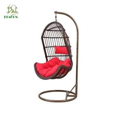 Metal Frame Swing Hanging Single Outdoor Chairs Swing Chair