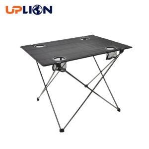 Uplion Camping Tables with 4 Holders Folding Picnic Tables for Outdoors, Beach, Camping and Hiking