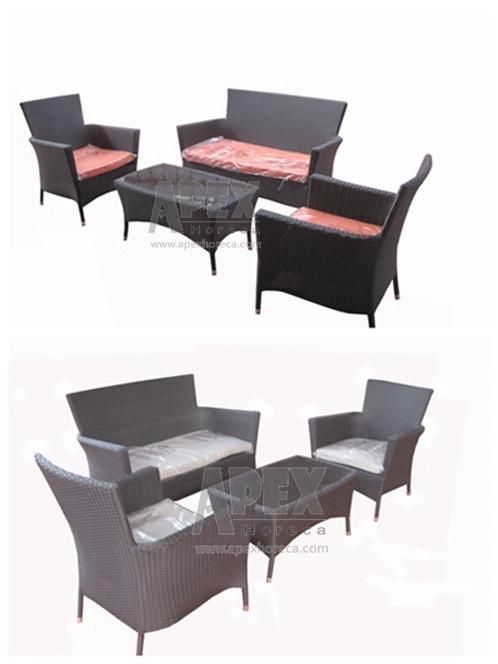 Pomotion Patio Rattan Furniture Outdoor Furniture Garden Furniture Sofa