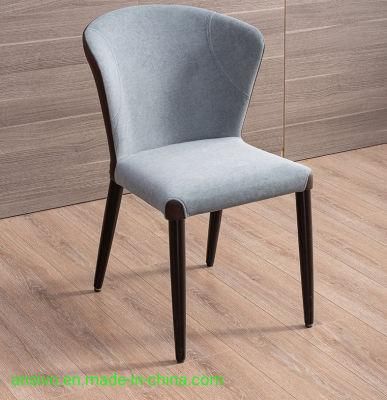 MID Century Wooden Linen Fabric Home Furniture Dining Chairs for Sale