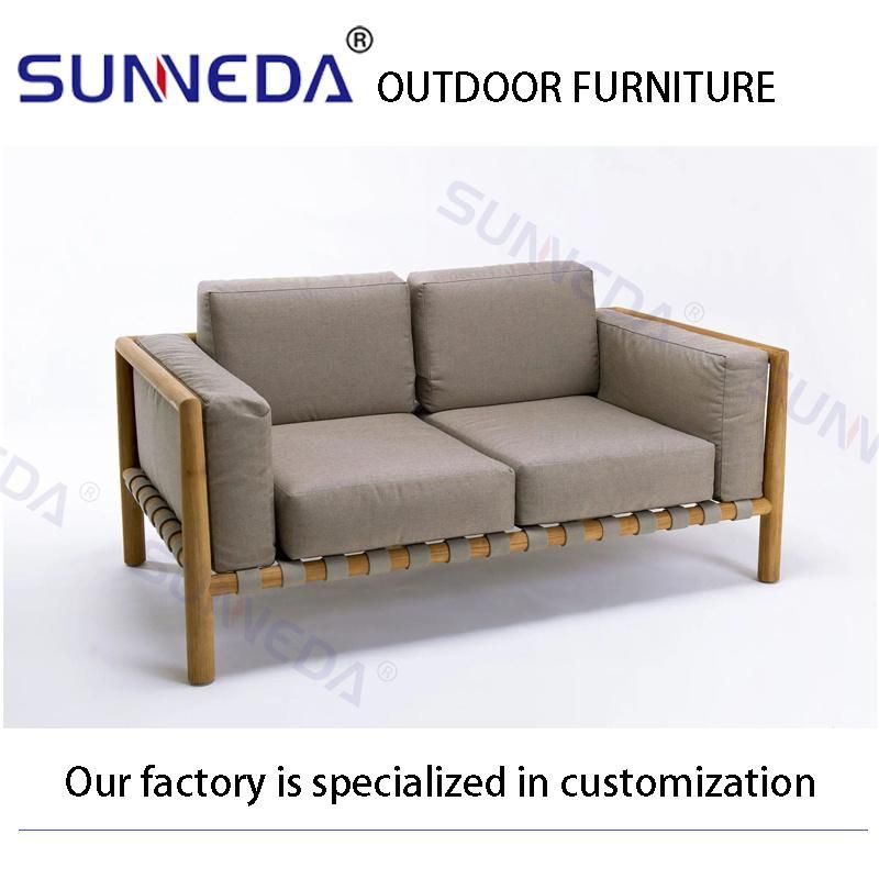 Outdoor Garden Patio Hotel Home Balcony Teak Frame Sofa Set