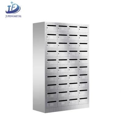 China Supply Commercial Letter Box 24 Doors Steel Apartment Building Storage Mailbox