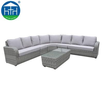2019 OEM Rattan Wicker Customize Outdoor Furniture Metal Sofa Set Living Room