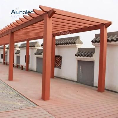 Factory Waterproof Pergola Canopy Patio Cover Outdoor Shading Gazebo Wood Roof