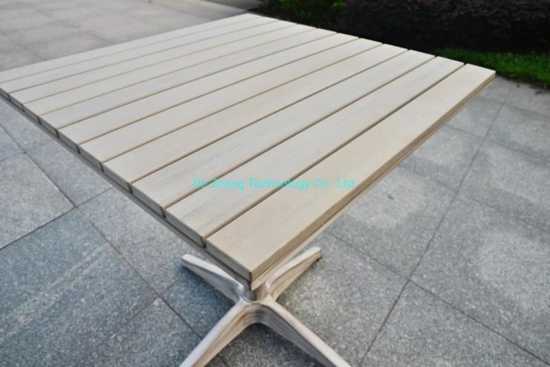 Commercial Outdoor Garden Bistro Restaurant Polywood Top Leisure Aluminum Table