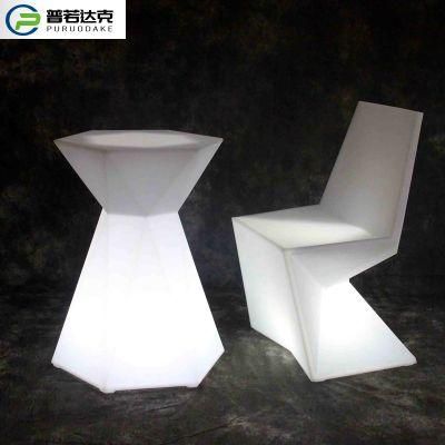 PE Plastic LED Bar Furniture LED Table LED Chairs