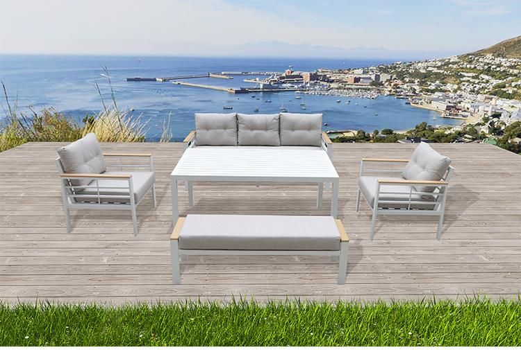 Modular Combination Darwin Wrapped Paper/ Carton Box Rattan Hotel Aluminum Couch Sofa
