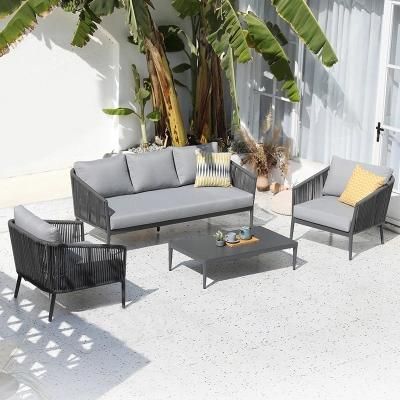 Outdoor Rattan Sofa Villa Courtyard Outdoor Garden Table and Chair
