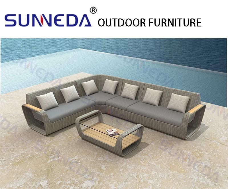 Modern Leisure Rattan Sofa Set Garden Outdoor Furniture