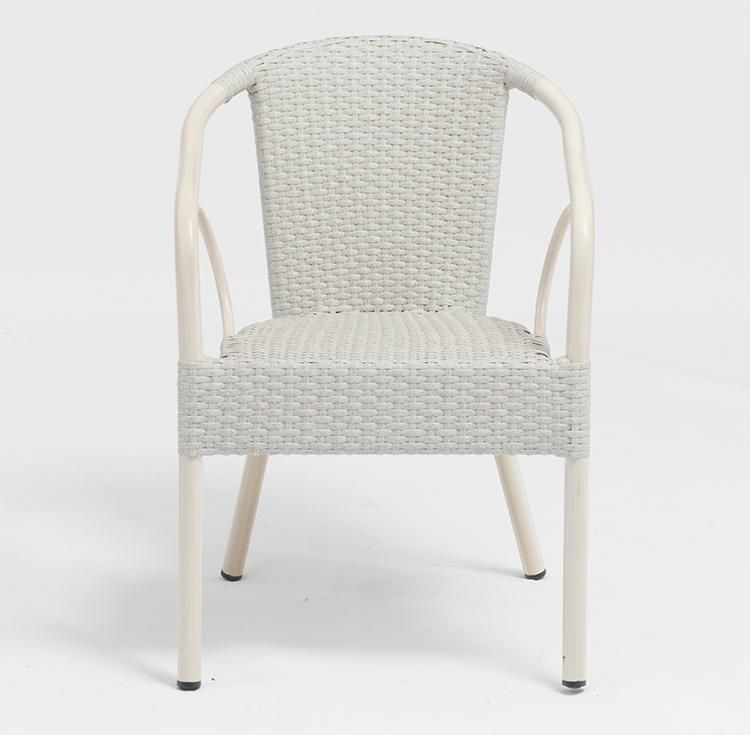 Hot Sale Outdoor Stacking Aluminum Wicker Restaurant Dining Event Chair