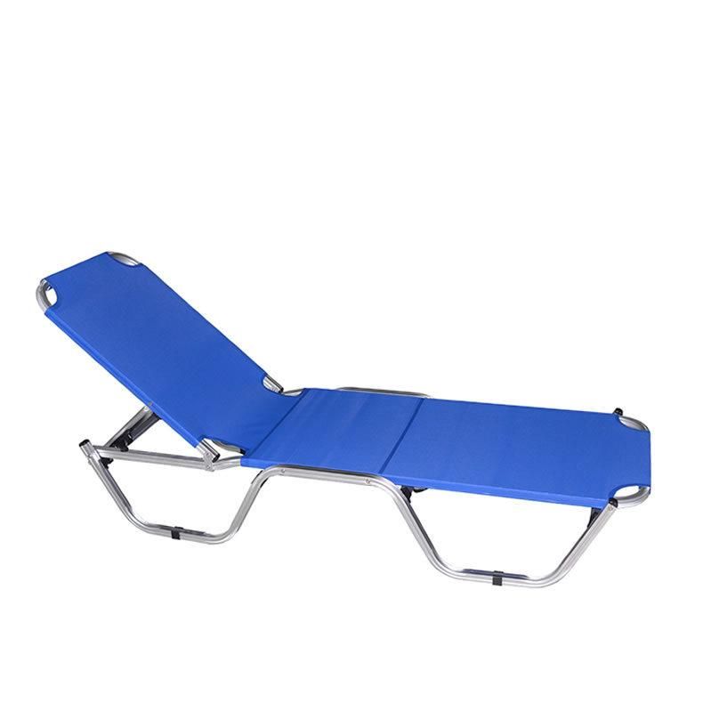 Aluminum Outdoor Sun Chair Pool Chaise Lounge Chair with Armrest