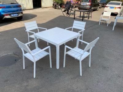 New China Factory Garden Table and Chairs Aluminum Outdoor Dining Set