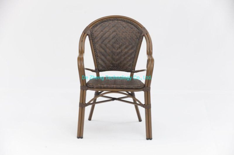 Wholesale Manufacturer Nordic Simple Modern PE Rattan Back Holiday Dining Outdoor Chair