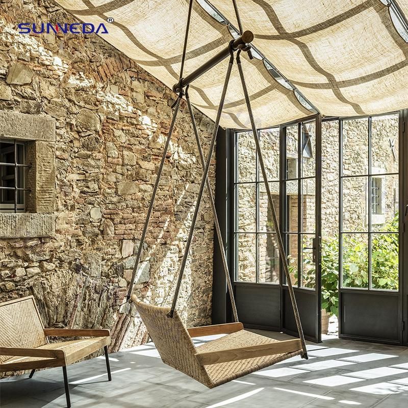 Sunneda Outdoor Furniture Leisure New Style Aluminum Swing Chair with Rope