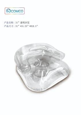 31&quot; Transparent White Single Sofa