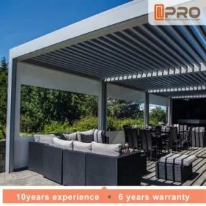 Remote Controlled 3 X 3 M Aluminum Motorized Outdoor Louver Roof