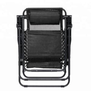 Zero Gravity Outdoor Camping Sleeping Recliner Chair with Pillow and Cup Holder