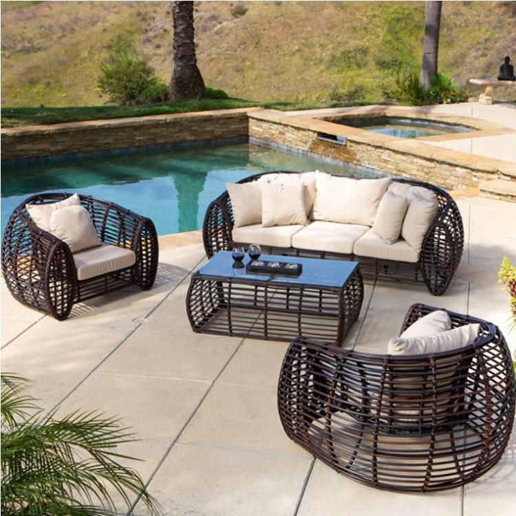 Modern New Design Outdoor Furniture Leisre Garden Patio Rattan Chaise Longue Chair