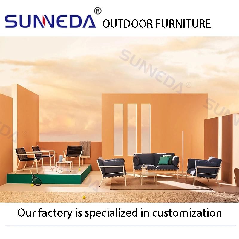 Hotsale Soft Cushion Weaving Customize Sectional Outdoor Garden Sofa Set