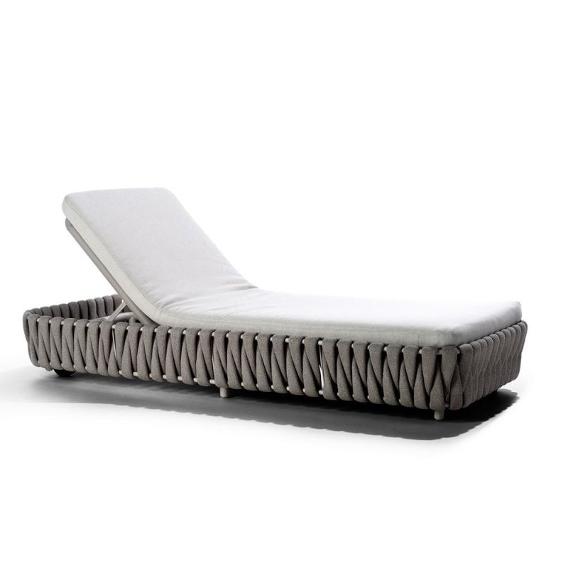 PE Rattan Outdoor Chaise Lounge Day Bed Sunbed Outdoor Furniture