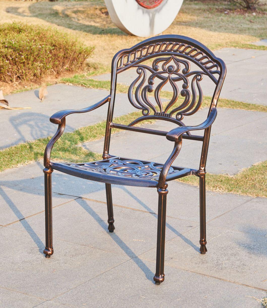 BBQ Cast Aluminum Outdoor Dining Chair
