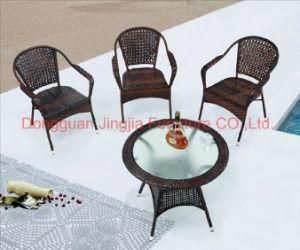 Iron Rattan Outdoor Balcony Wicker Leisure Furniture (JJ-S440&552)