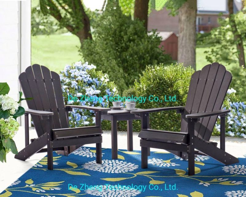 Outdoor Furniture Plastic Adirondack Chair Garden Chair Polywood Chair with Cup Holder