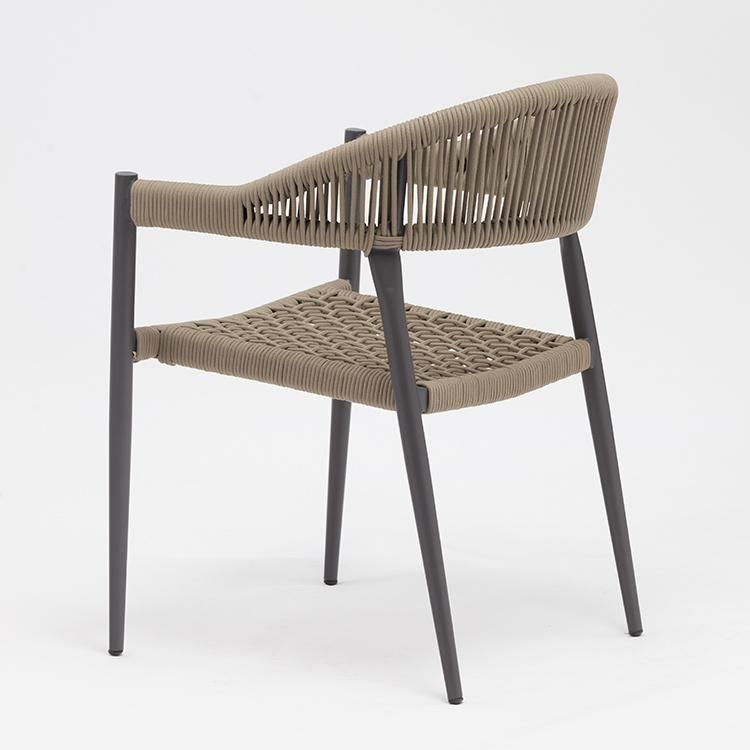 Best Sell Italie Cafe Stacking Garden Chair Hotel Aluminium Patio Furniture
