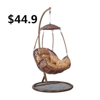 Modern Patio Leisure Hanging Garden Egg Rattan Wicker Swing Chair