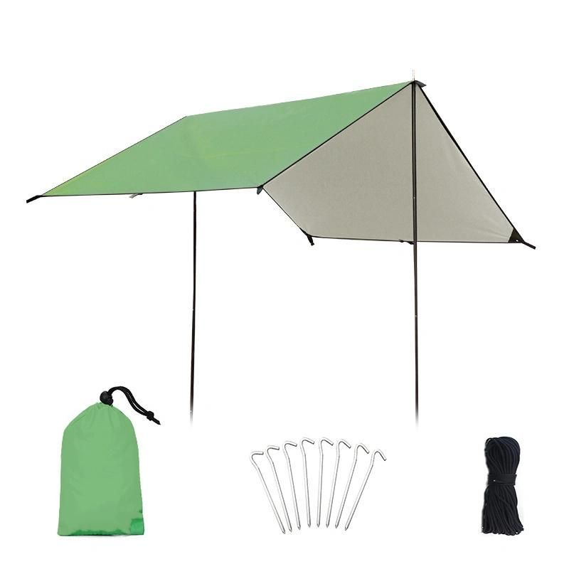 Simple Multi-Person Outdoor Canopy Tent Awning Waterproof Tarp Tent Shade Ultralight Garden Anti-Ultraviolet Canopy Sun Shelter Shade Wyz16038