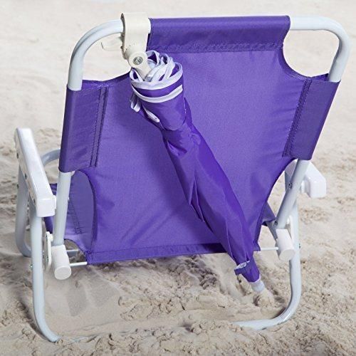 Kids Camping Chairs with Umbrella Portable Carry Bag, Great for Camping, Sporting Events, Beach, Travel, Backyard, Patio
