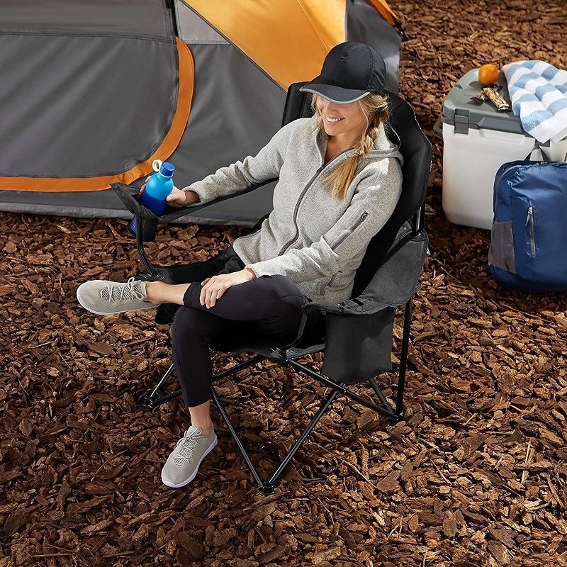 Amazon Hot Sale Folding Camping Chair with 4-Can Cooler