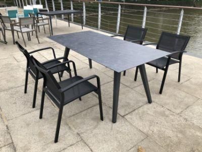 Customized European OEM Foshan High Top Table Set Dining Sectional Outdoor Chair with Good Price