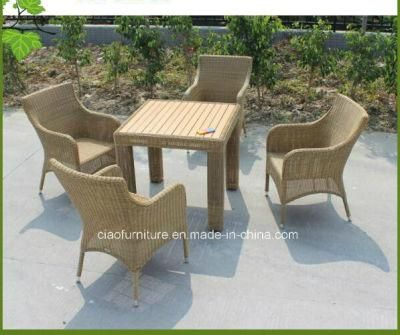Leisure Outdoor Furniture Synthetic Rattan Wicker Table and Chair