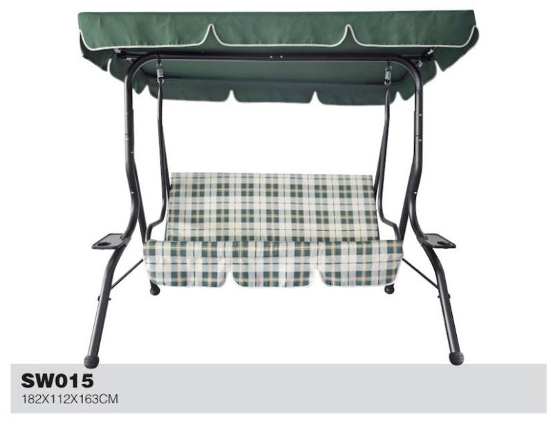 Elbow Tube Lotus Leaf Swing Chair with Tea Tray