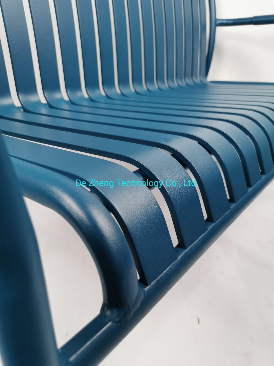 Europen Rusting Resistance Punched Outdoor Aluminum Slat Bench Water Proof Bistro Bar Furniture