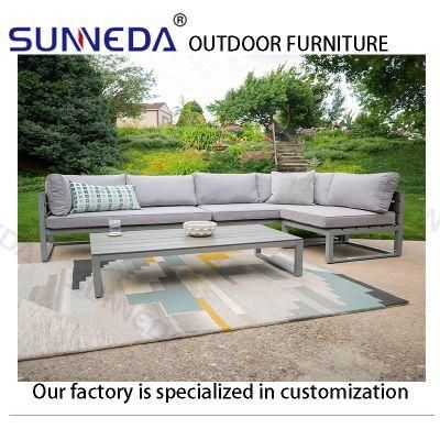 High Quality Upholstery Sofa Outdoor L Shape Lounge Sofa