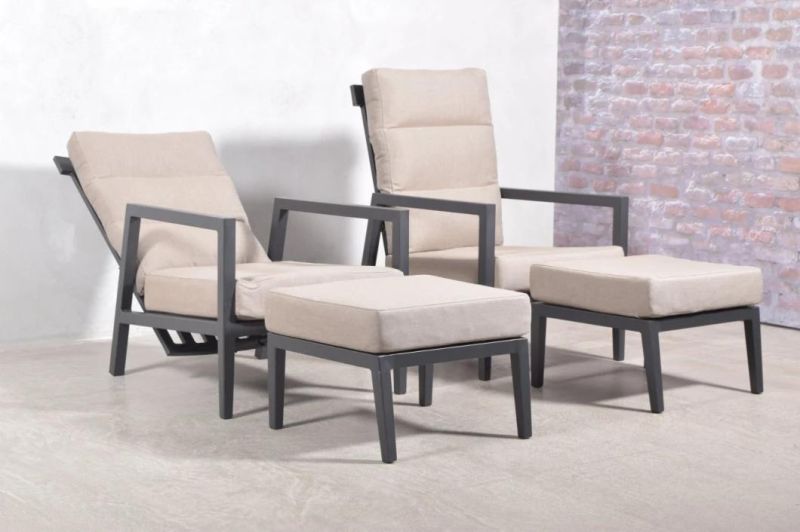 High Quality Simple Modern OEM Carton Foshan Outdoor Rocking Chair Patio Reclining Garden Chairs